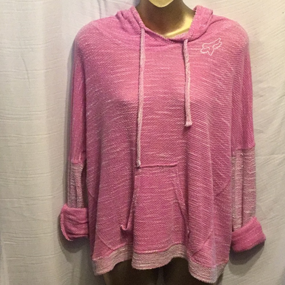 Fox pink hoodie pull over S